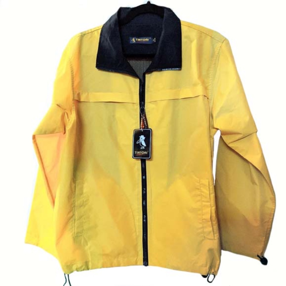 NWT Vintage Yellow Tintori Windbreaker